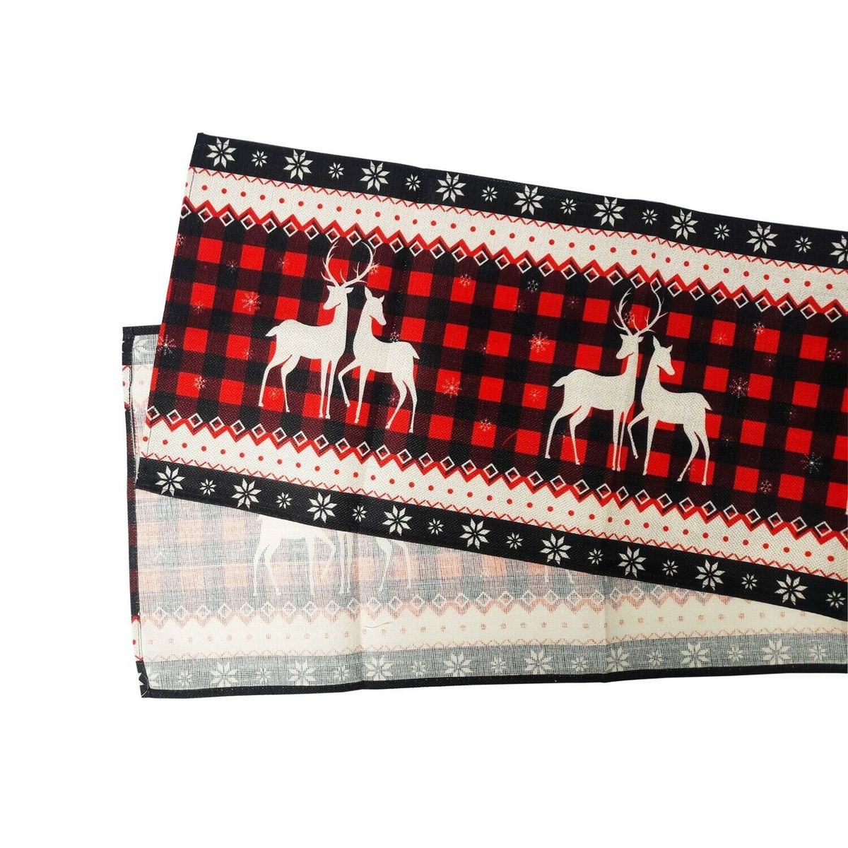 Christmas Table Runner 180cm - Reindeer