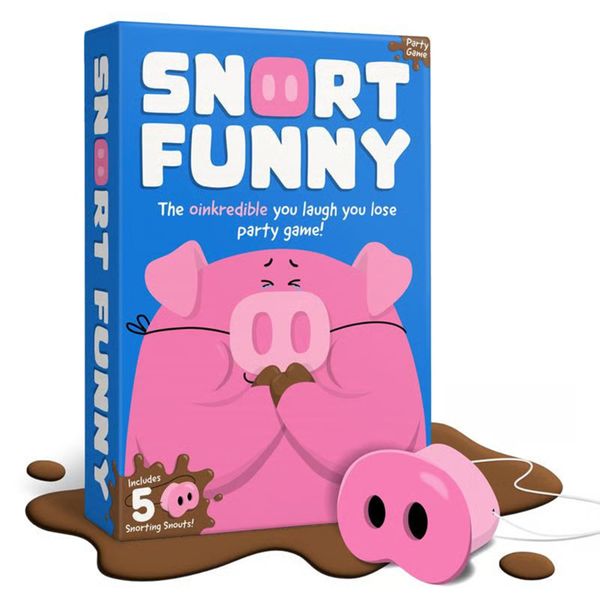 Snort Funny - The Oinkredible You Laugh You Lose Party Game - Family Games