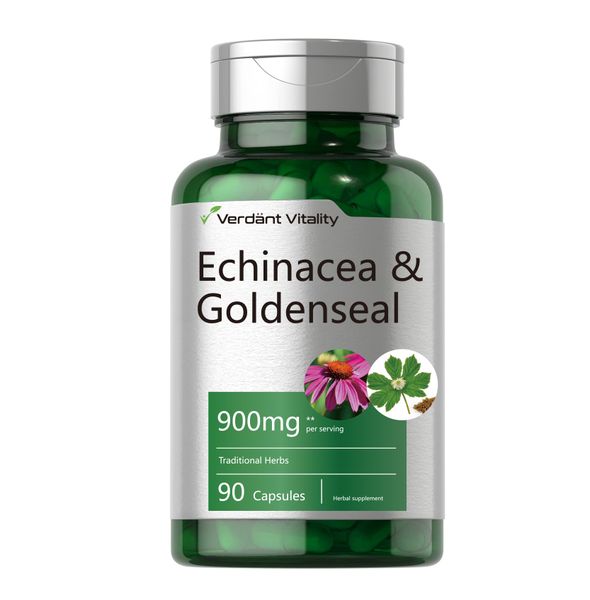Verdant Vitality - Echinacea &amp; Goldenseal Capsules 900mg - 90s