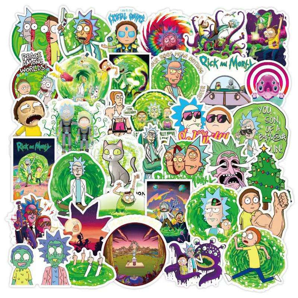 Rick &amp; Morty 50pc Collectable Stickers