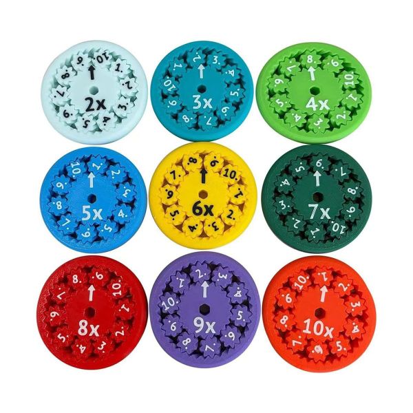 JESSEJESSE 9Piece Math Fidget Spinners Toy Math Learn Game Classroom Prizes