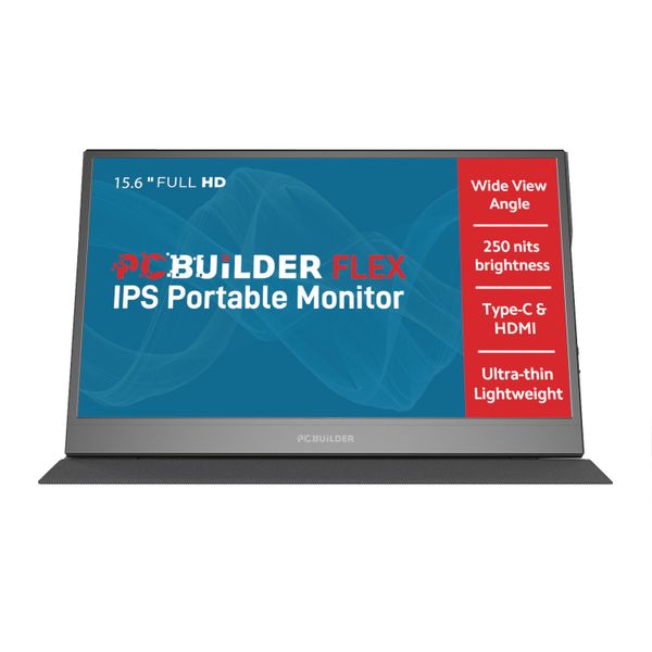 PCBuilder FLEX 15.6 Full HD IPS Portable Monitor