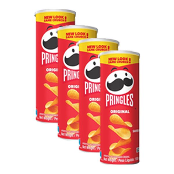 Pringles Potato Chips Original - 4 x 100g
