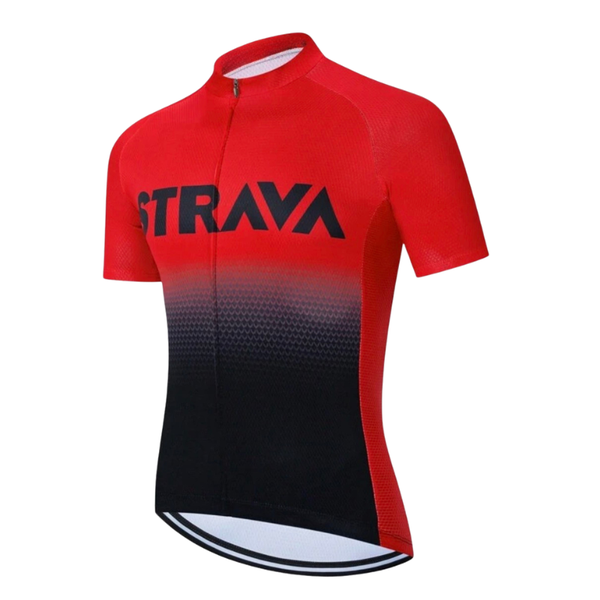 Strava Men's Short Sleeve Performance Cycling Jersey