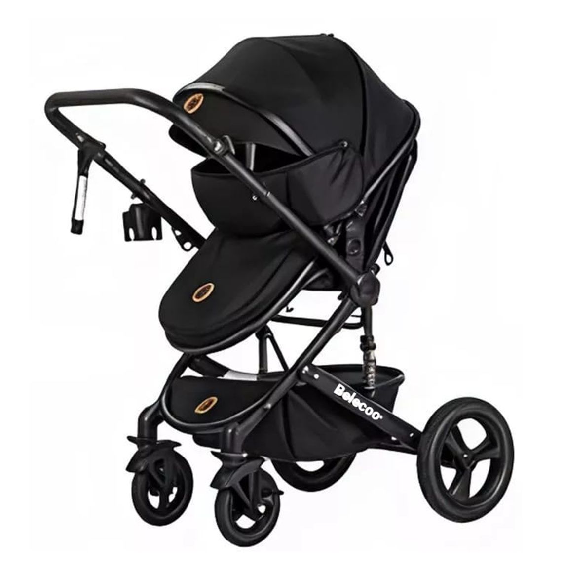 Belecoo Baby Stroller 2 in 1 Prams-black 531