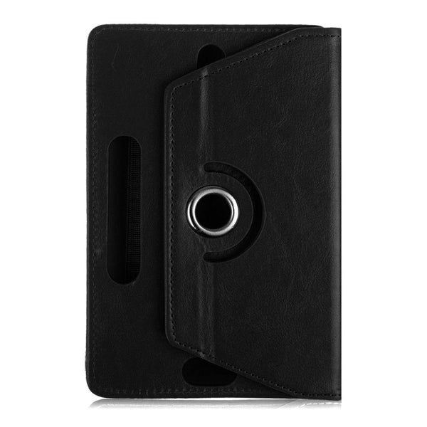 Universal Leather Tablet Pouch 360 Degree Rotation -Size 10inch Black