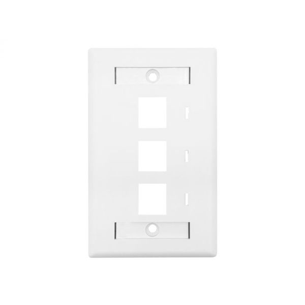 Linkbasic Three Port Faceplate 115 x 70mm