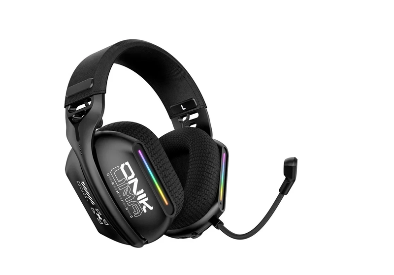 ONIKUMA GT808 Wireless Tri-Mode Gaming Headset - Black, RGB, Bluetooth 5.3