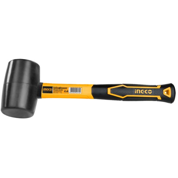 Ingco - Mallet Black Rubber Hammer (220 g)