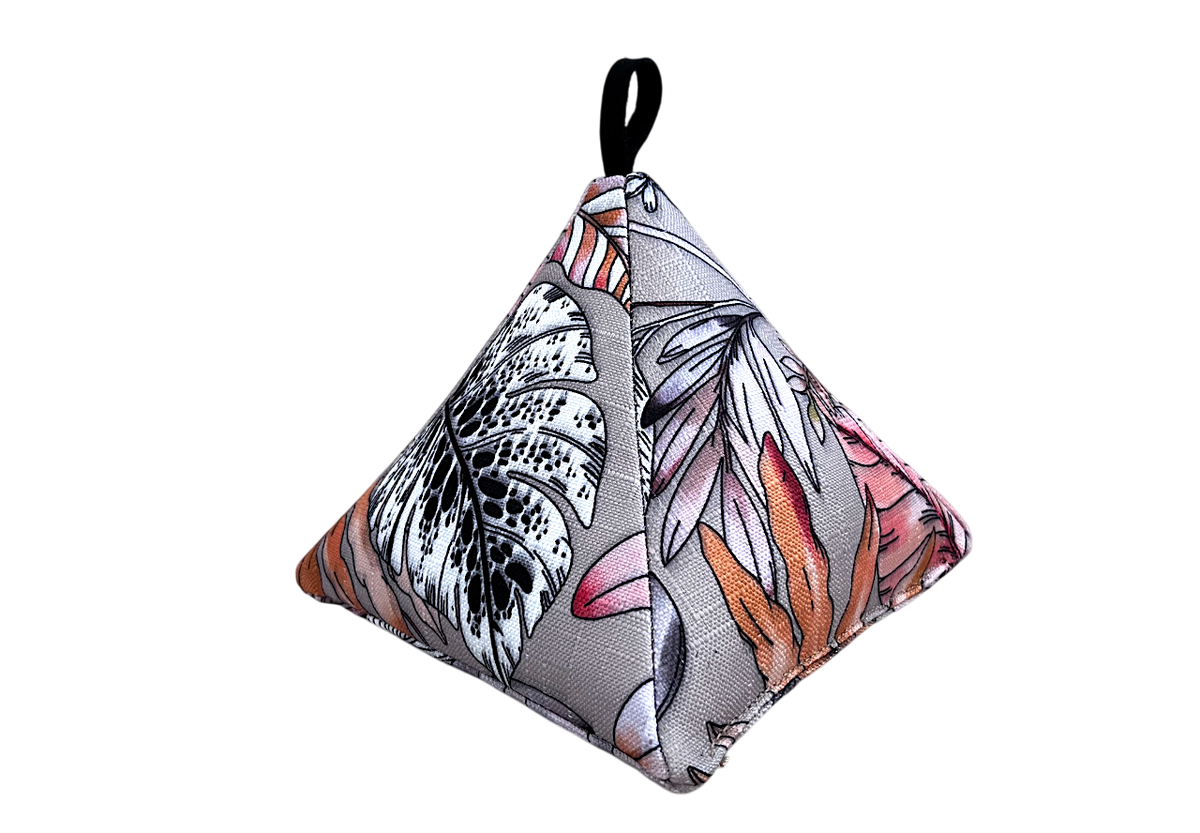 Floral Fabric Triangular Doorstop