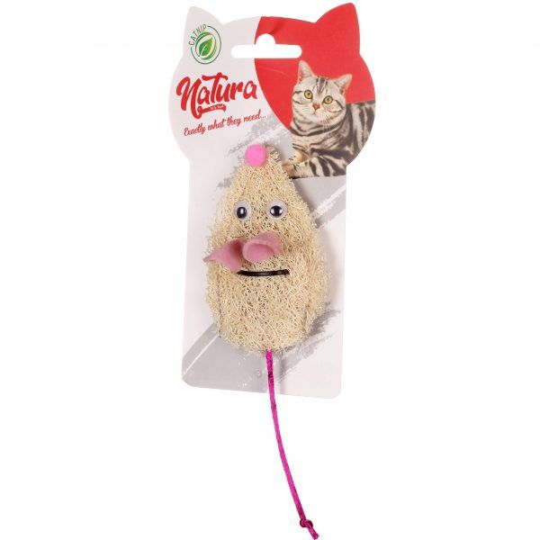 Natura Natural Sponge Mouse Cat Toy