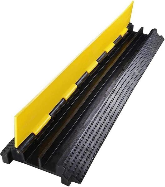 Cable Protector Ramp Outdoor Cable Protector Rubber Cable Cover 2 Channel