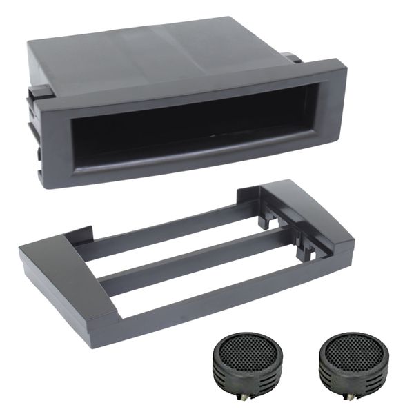 Radio Fascia S/Din-D/Din Trim Plate Compatible With Mercedes Benz E Class &amp;Evo Tweeters
