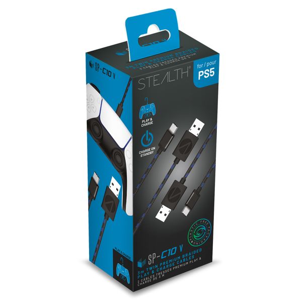 PS5 Twin Play/Charge Cables 2x3m