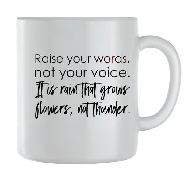 Raise Words Coffee Mugs for Men Women Motivational Sayings Graphic Cups 146