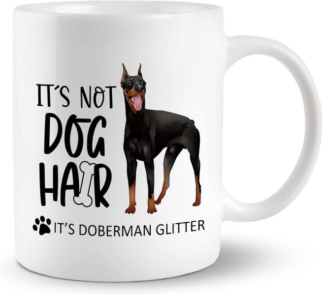 Doberman glitter-Valentines-Father's day-Mother's day-Christmas Mug