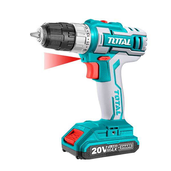 TOTAL Drill Cordless Set 20V Lithium-Ion