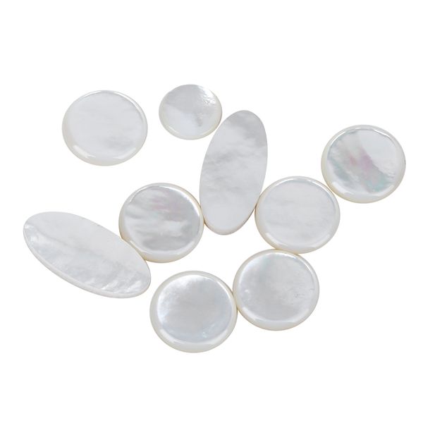 Saxophone Key Buttons White 9Pcs Set