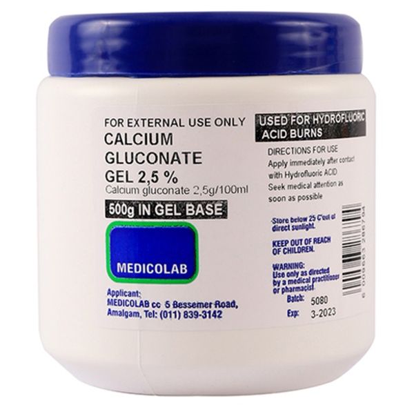 Medicolab - Calcium Gluconate Skin Gel 500g