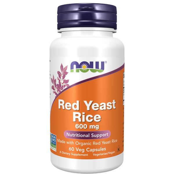 NOW Foods Red Yeast Rice 600 mg - 60 Veg Capsules