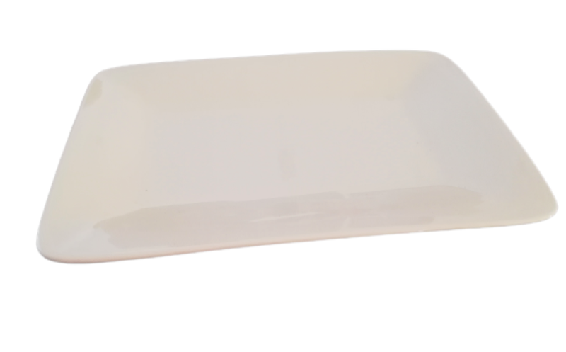 Platter 32x21cm Porcelain Plain White Basics CC13782-1