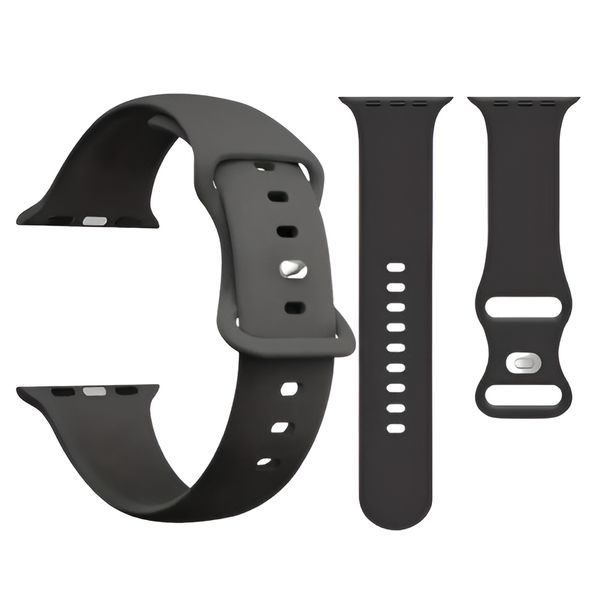 Premium Soft Silicone Watch Band Compatible with Apple Watch-42/44/45/49 mm