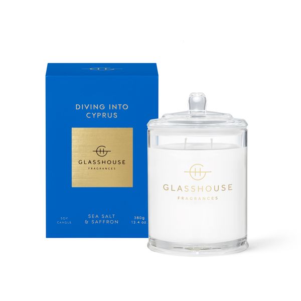 Glasshouse 380g Candle - Diving Into Cyprus