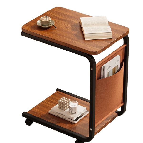 Mesa Auxiliar en Forma de C Sofa Side Table for Living Rooms And Bedrooms