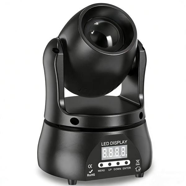 U King 40W RGBW LED Moving Head Stage Light - DMX512 DJ Disco Beam Lighting