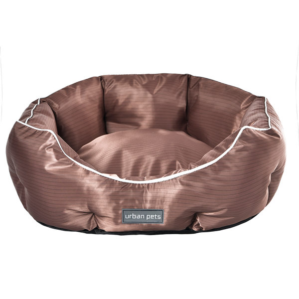 Urban Pets - Round Water Resistant Anti-Static Pet Bed Machine Washable