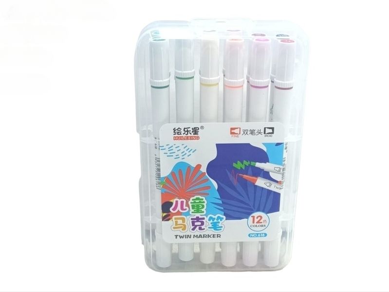 12PCS Twin Markers for Student Art