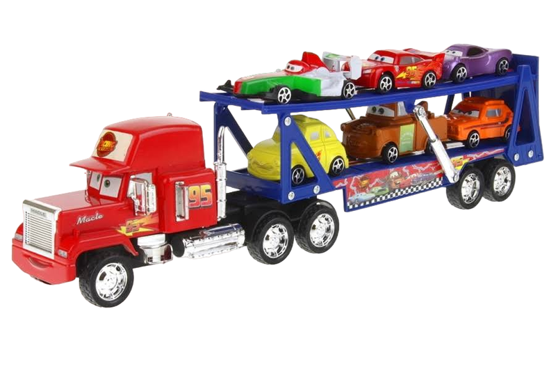 Tub Friction Power Truck and 6 Cars - 50cm