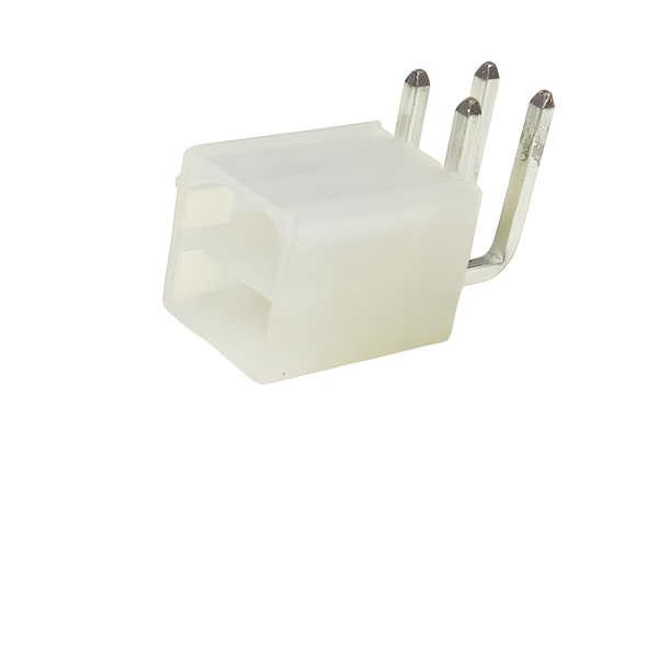 XY140-04M-RA: 4.2mm 4-Way Right Angle Male SIL Header, 5A-250VAC