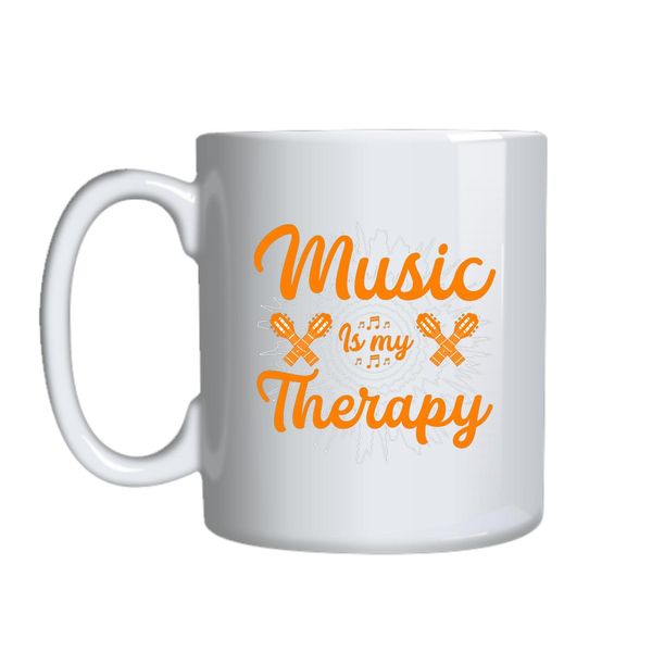 Music Is My Therapy Mug Gift Idea 146