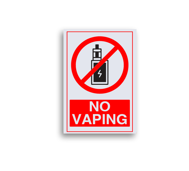 No Vaping Sign - ABS Sign Board