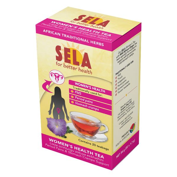 SELA Women's Health Tea Natural Herbs with Rooibos &amp; Ginger