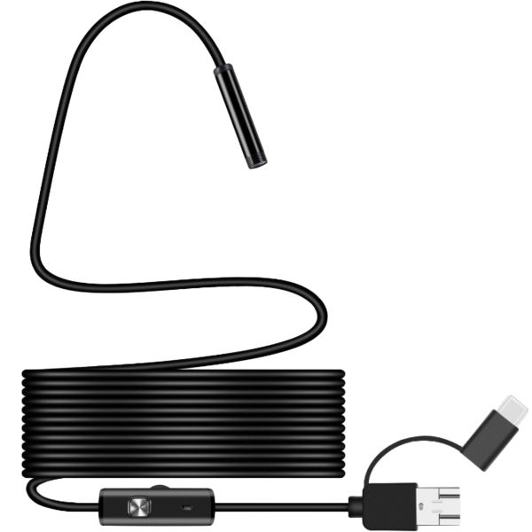 3 in 1 USB Endoscope Camera 5.5m Snake Soft Wire Inspection Camera