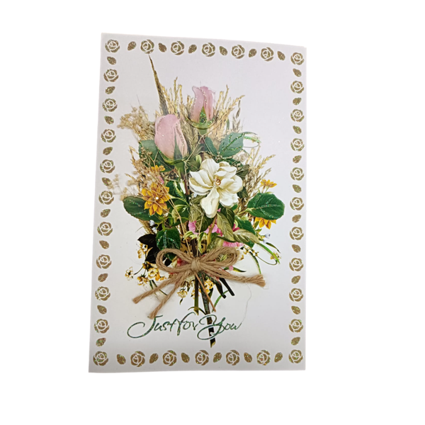 Flower Bouquet Card - Pack of 10