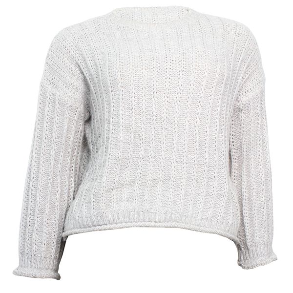 Purple &amp; Prose Silver Shimmer Knit Jersey-M/XL