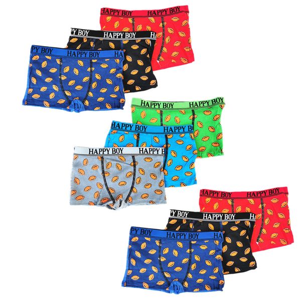 9 x Boy's Boxers Underwear 95% Cotton Boxers For Boys Underwear - Rugby
