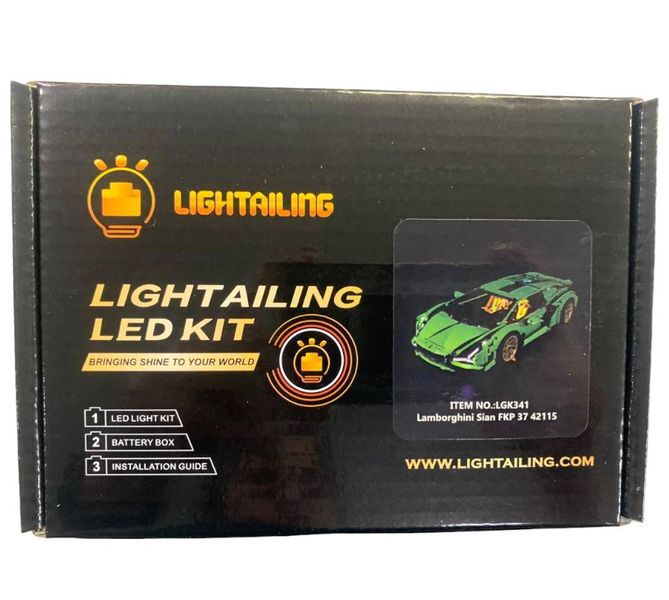 Lightailing Light Set For Lego 42115 Lamborghini Sian FKP 37