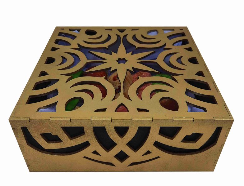 Diwali Gift Box Party Box Mandala Everything Laser Wooden