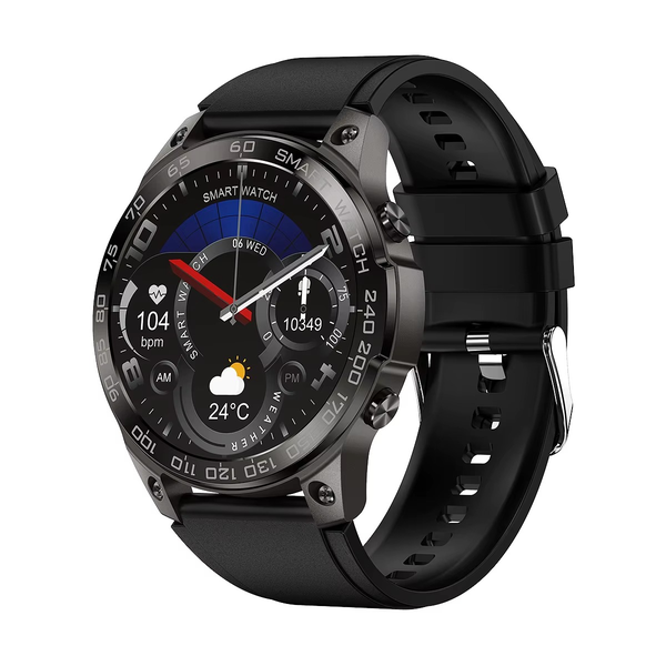 Smart watch for men, AMOLED dislay, 400 mAH, Black,gift