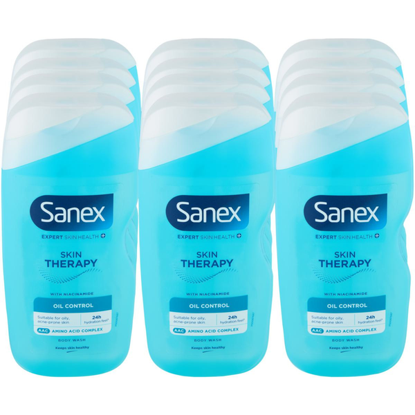 Sanex Expert Skin Health + Skin Therapy Oil Control Shower Gel 6 x 450ml