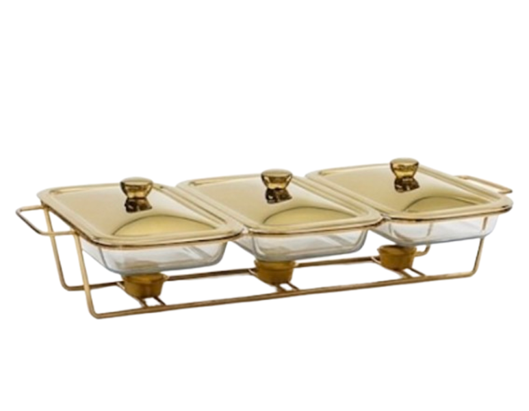 Triple Rectangular Buffet Server