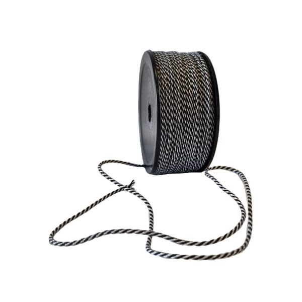Bakers Twine black &amp; White - 75 Meter Roll