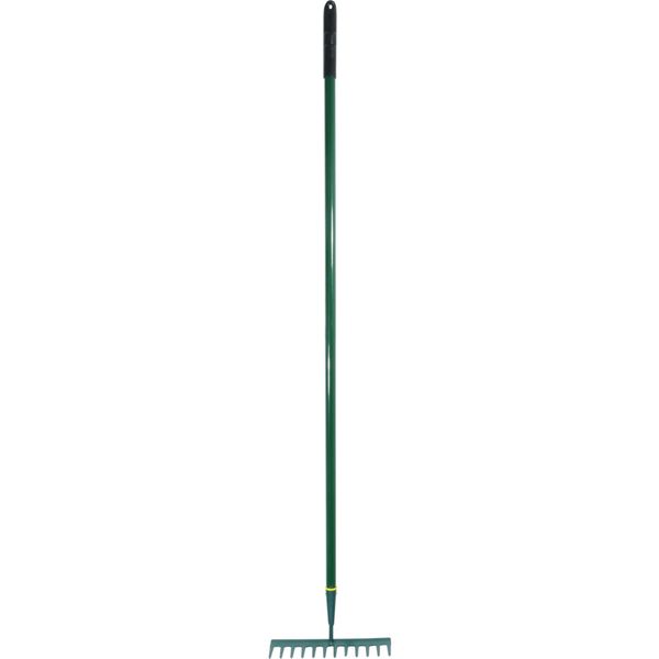 Rutland Garden Rake Rubber Gripaluminium Shaft (12 Teeth)