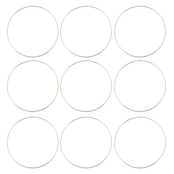 10 Pack 10 Inch Metal Floral Hoop Rings for DIY Wreath, Dream Catcher