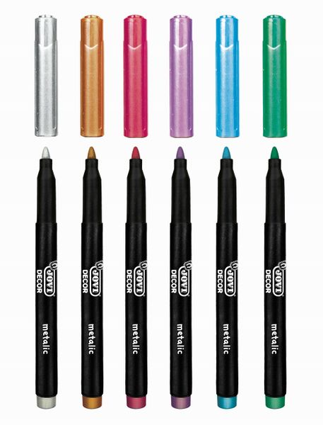 JOVI Metallic 6 Assorted Colours (Gold, Silver, Blue, Green, Red, Purple)