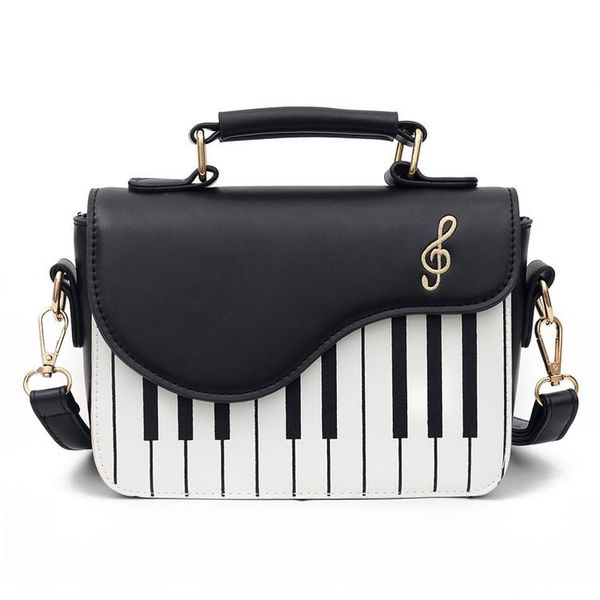 Piano Women's Bag One Shoulder Crossbody Piano Key Small Square Bag